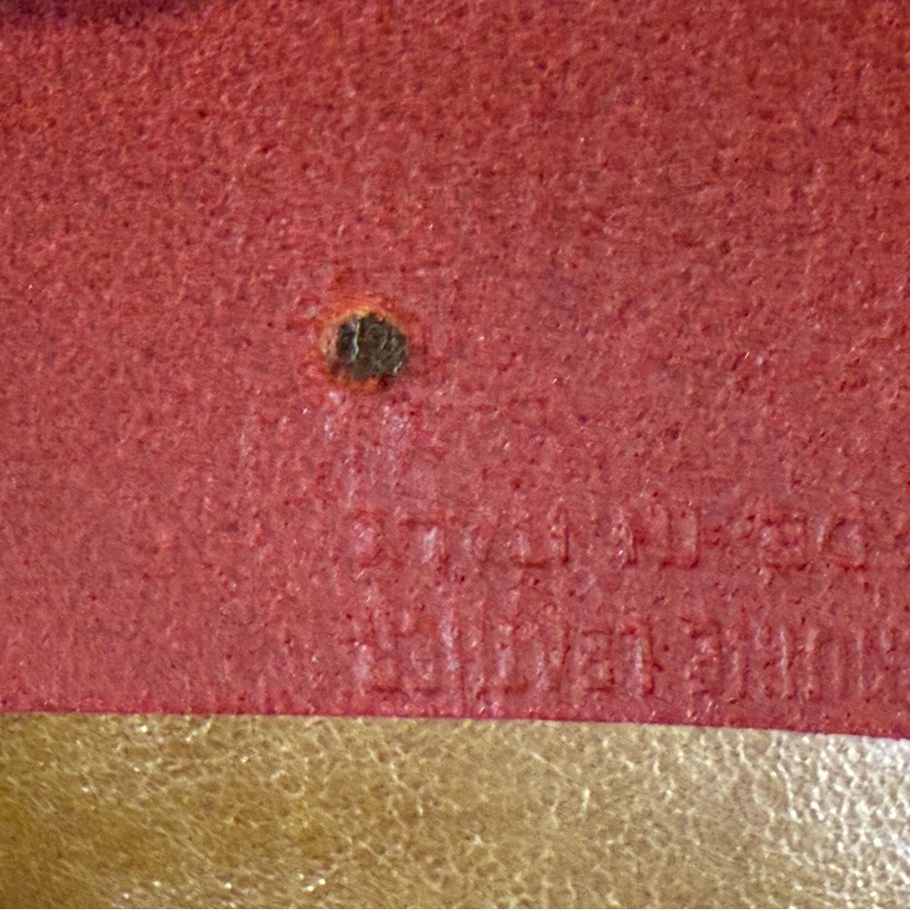 Fendi Red with  Silvertone accents Vintage 1990's belt EUC - Picture 9 of 16